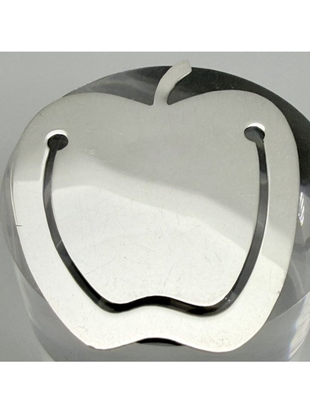 Tiffany & Co Apple Bookmark Page Marker Signed  Sterling Silver 925 No Monogram